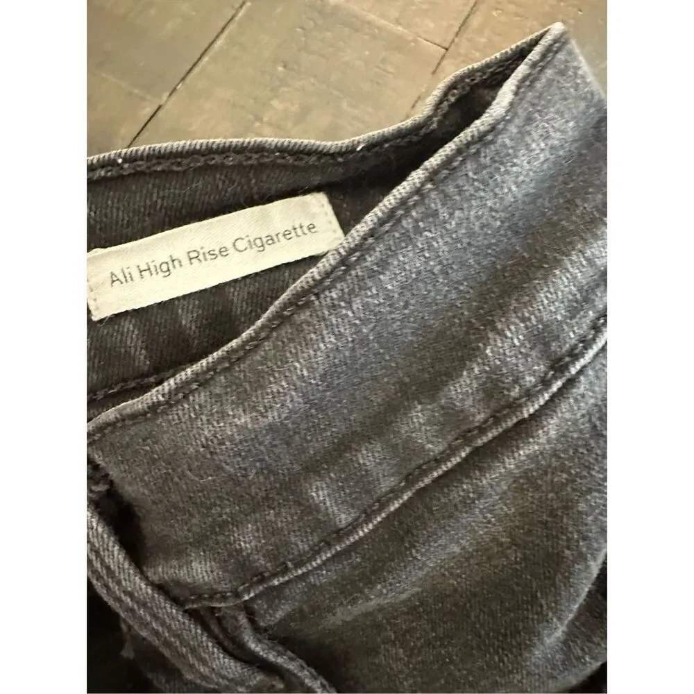 FRAME Ali High Rise Cigarette Black Stretch Jeans Classic 5 Pocket Size 29